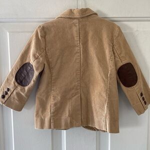 Janie and Jack Tan Corduroy Blazer Brown Faux Leather Elbow Pads. 18-24 Months